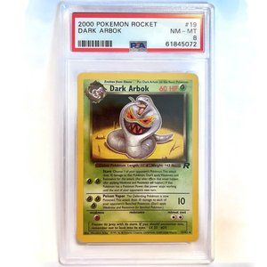 PSA 8 Dark Arbok NM - MT 19 Team Rocket Unlimited Non Holo Rare Pokémon 61845072
